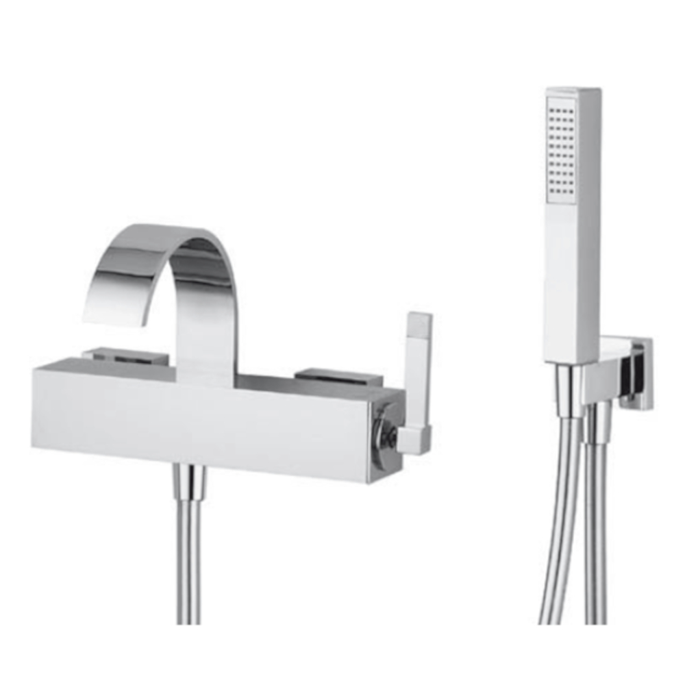 bellosta f-vogue external bathtub mixer with hook