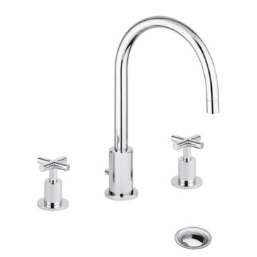 miscelatore lavabo 3 fori cromato 200 life bellosta