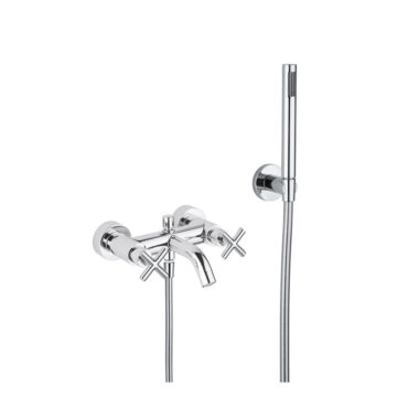miscleatore vasca con doccetta cromo life bellosta