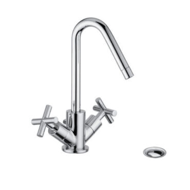 monoforo per lavabo con salterello e bocca erogazione girevole just bellosta life