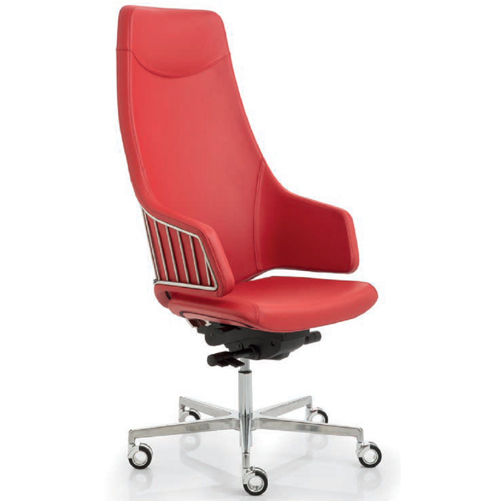 poltrona-sedia-ufficio-direzionale-luxy-italia-rossa