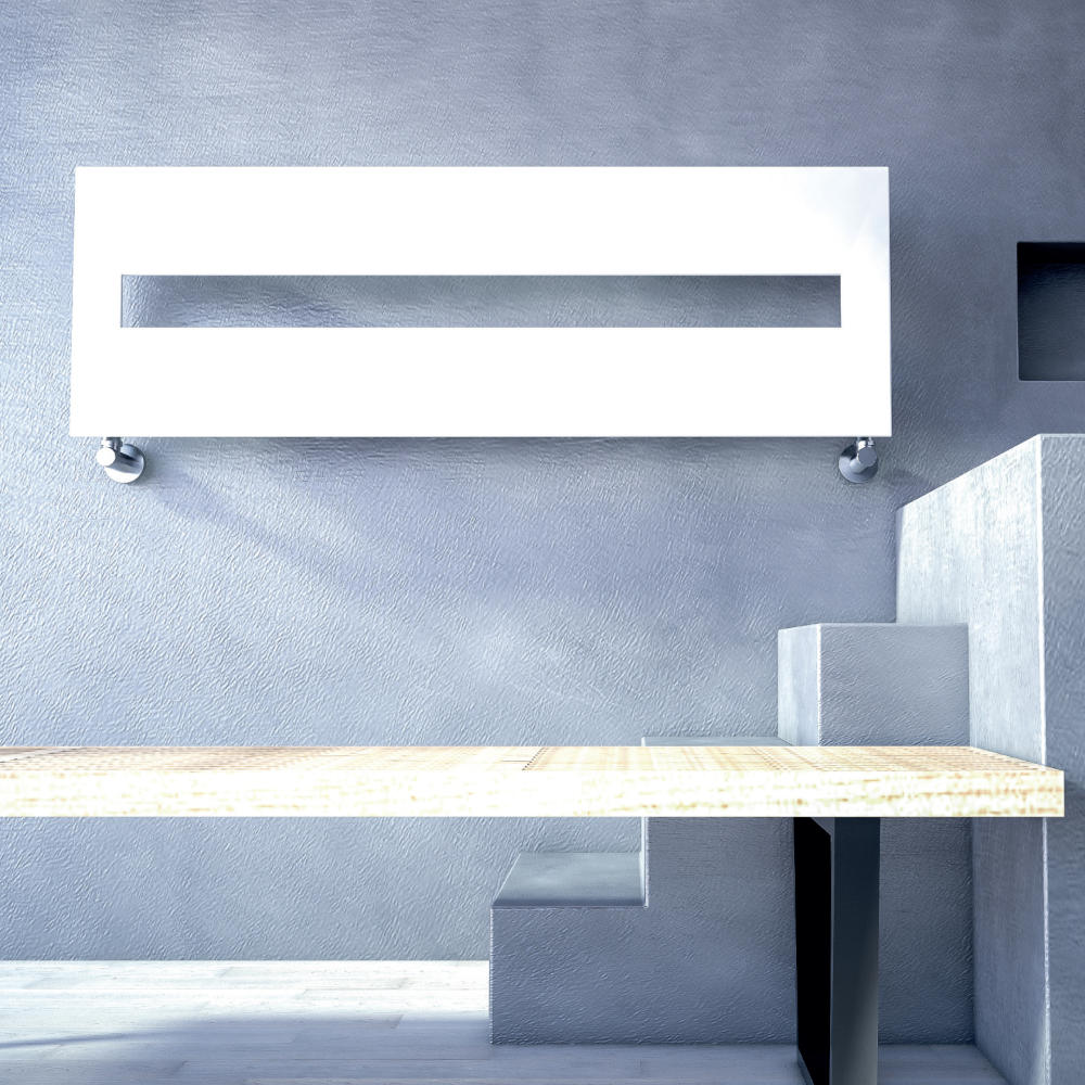 scaldasalviette design graziano sugar orizzontale bianco