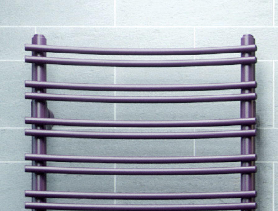 Sèche Serviette de bain twice-v-Graziano-acier détail