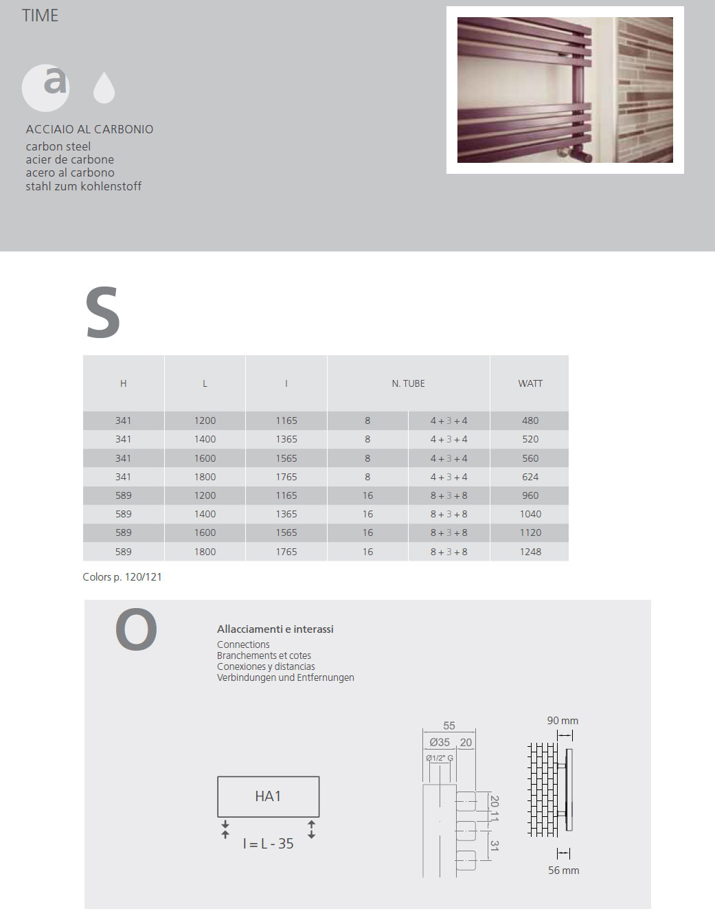 scheda-tecnica-scaldasalviette-graziano-radiators-time-2019