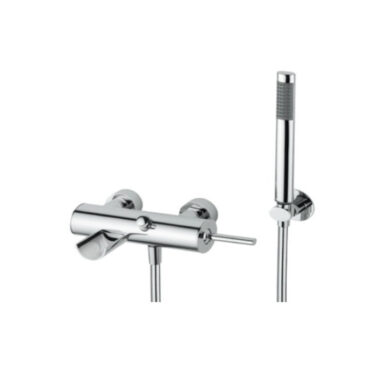 miscelatore esterno per vasca con gancio fisso completo bellosta funtanin joystick