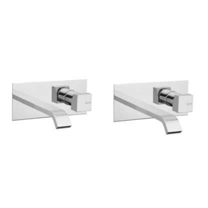 miscelatore per lavabo a muro su piastra bellosta B-uno