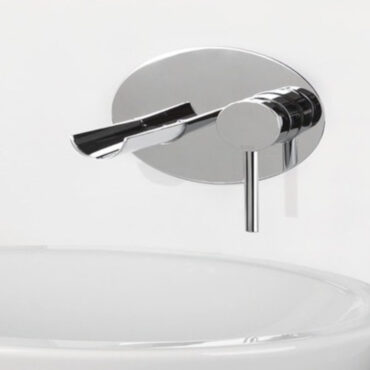 miscelatore per lavabo a muro su piastra bellosta funtanin joystick