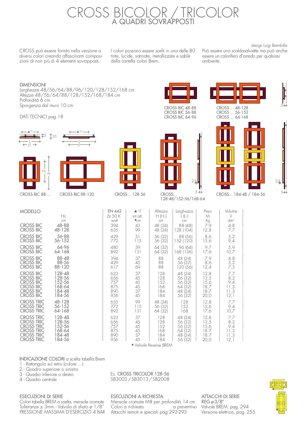 Technisches Datenblatt Heizkörper cross bicolor tricolor brem