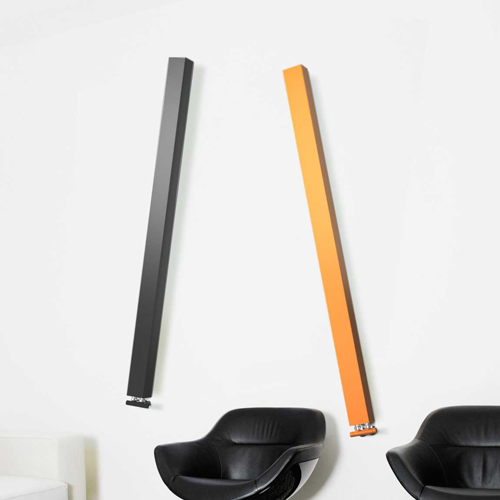 Termoarredo-lazzarini-ONETUBE-anthracite-and-yellow-living