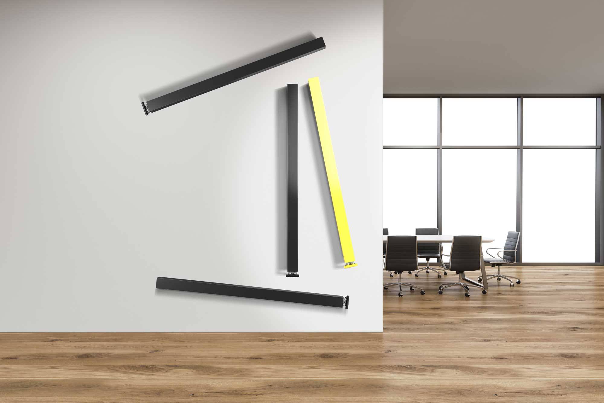 Termoarredo lazzarini ONETUBE_anthracite-and-yellow