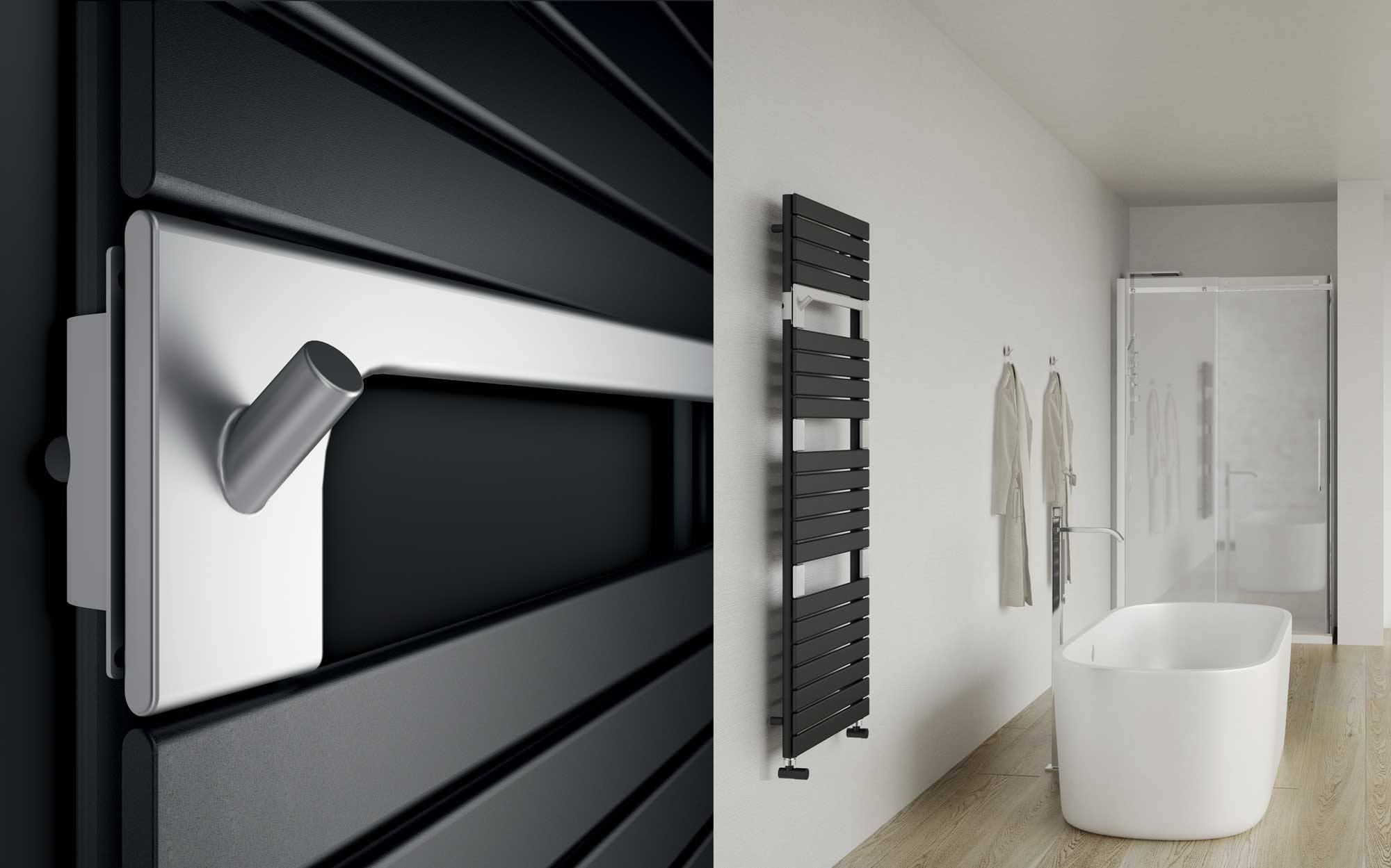 Sèche-serviettes Torino-anthracite-ambiance-bathroom-and-closeup