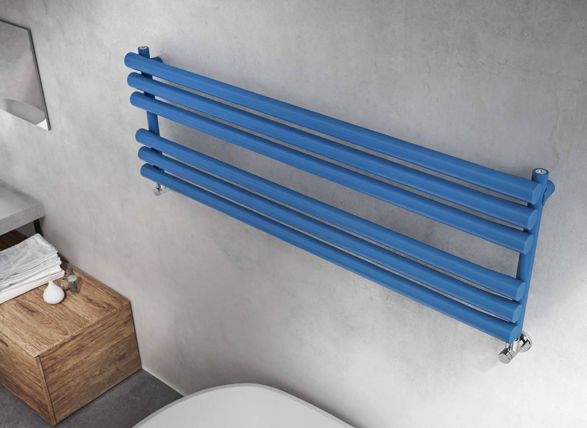 Graziano-seche-serviettes-radiateurs osaka-horizontal-blue