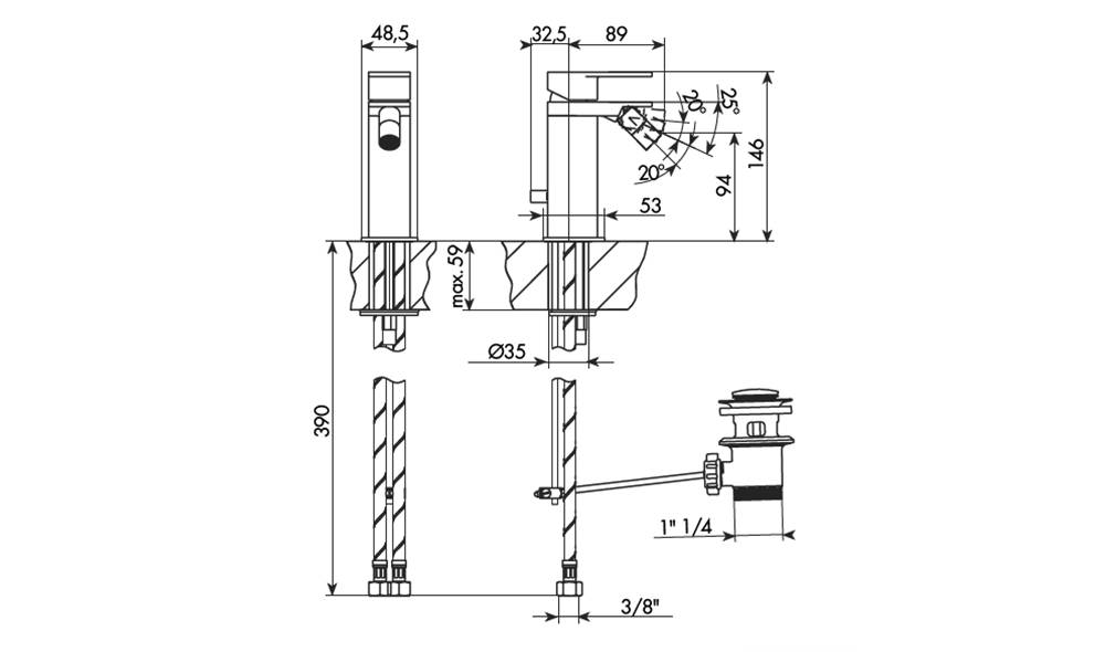 technisches_blatt_mixer_für_bidet_mit_bellosta_belly-s