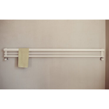 horizontal heated towel rail drappeggio o graziano radiators casaomnia