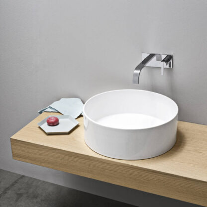 aufsatzwaschbecken keramik Weiß nic design ovvio tondo