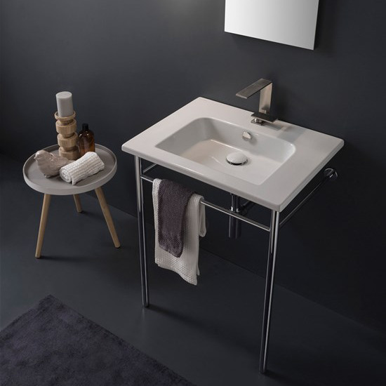 lavabo sospeso ceramica bianco 61x47 scarabeo etra