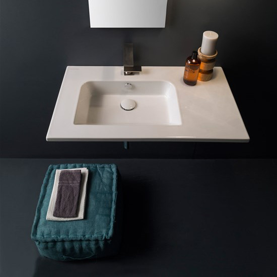 lavabo sospeso ceramica bianco 82,5x47 scarabeo etra