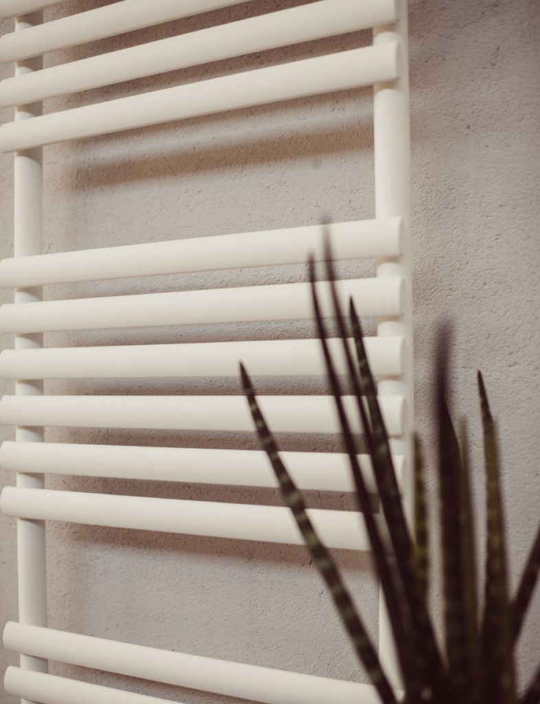 scaldasalviette tubolare bianco orbite graziano radiators