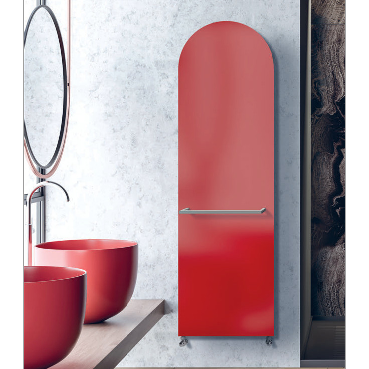 heated towel rail white colored loggia brem