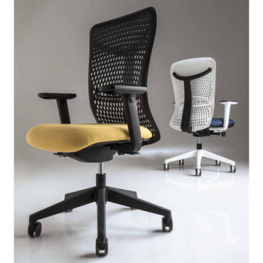 sedia da ufficio bianca colorata luxy smart back