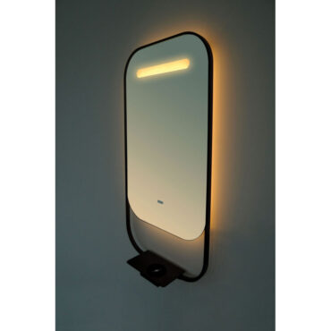 specchio da bagno mensola integrata ricarica wireless pollux deluxe vanità e casa