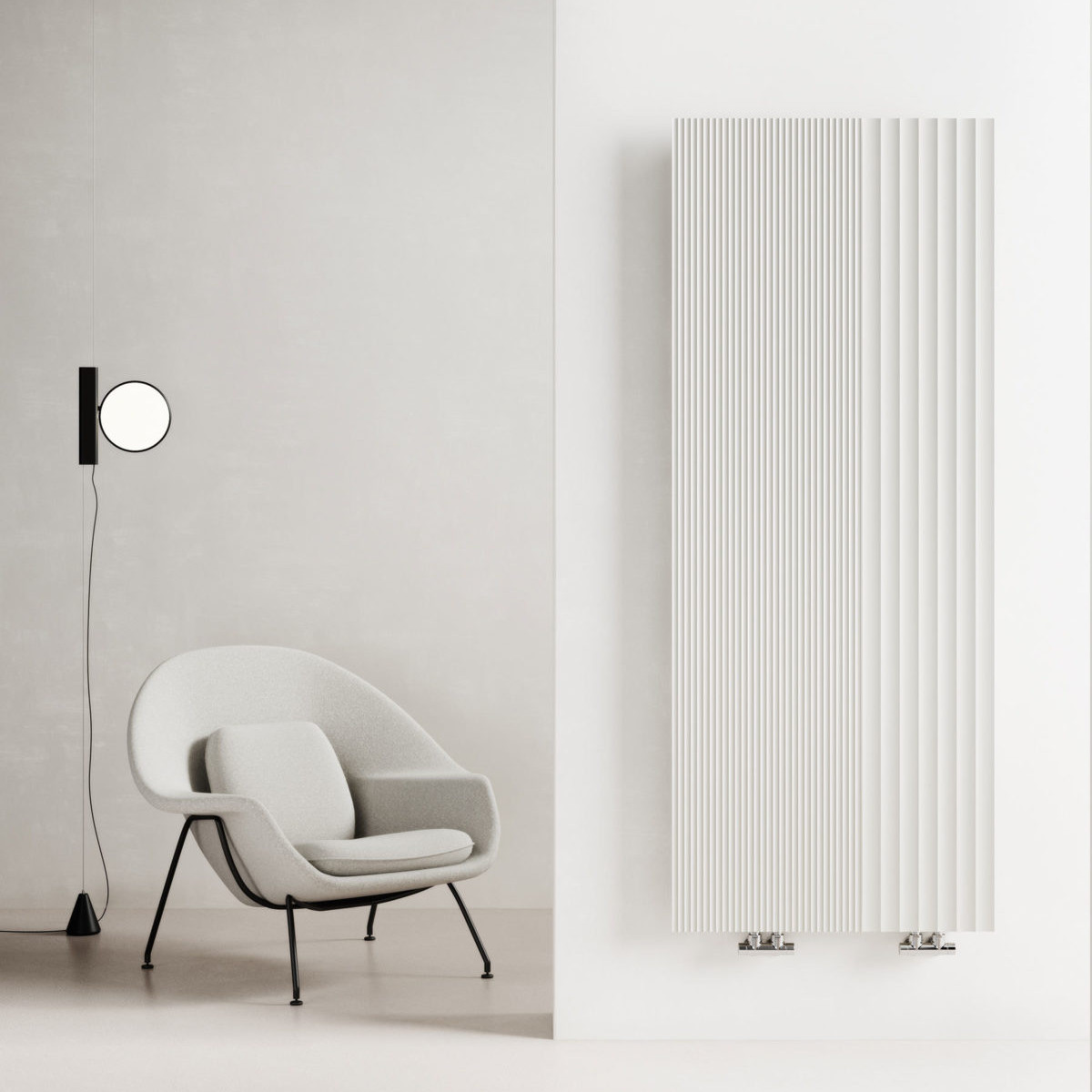termoarredo a piastra 100 righe caleido bianco