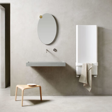 termoarredo a piastra bianco bent bagno caleido