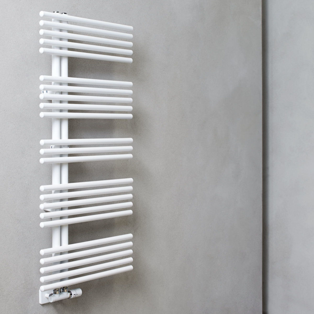 scaldasalviette bianco colorato pavone 25 singolo caleido