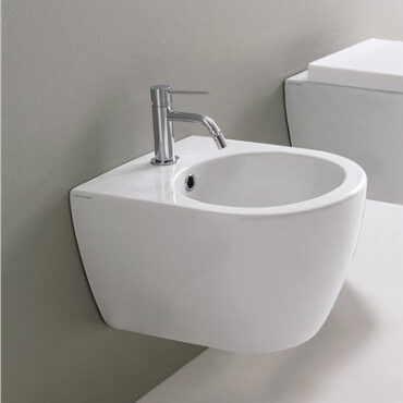 bidet sospseso ceramica bianco colorato moon 45 scarabeo
