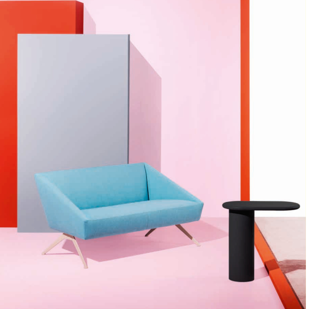 Canapé 2 places coloré Amarcord Luxy
