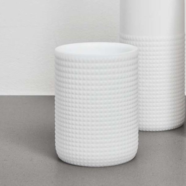 portaspazzolini bagno gel poliuretanico bianco principe di bolle geelli