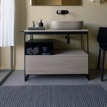 console bagno legno metallo lavabo glam colorato solid 5 scarabeo