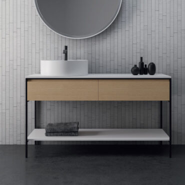 mobile da bagno con doppio cassetto bridge nic design