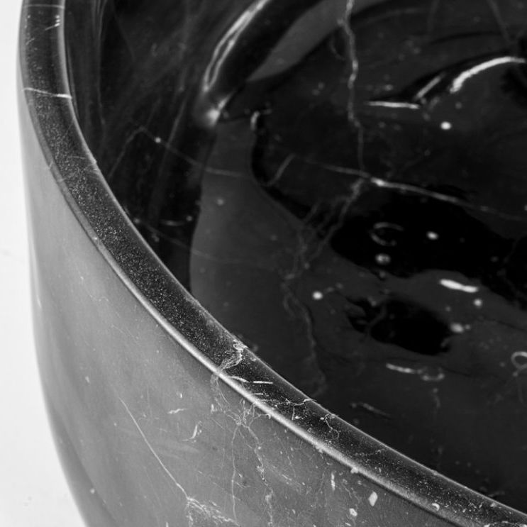 lavabo da appoggio marmo nero nero dettaglio marquinia cipì