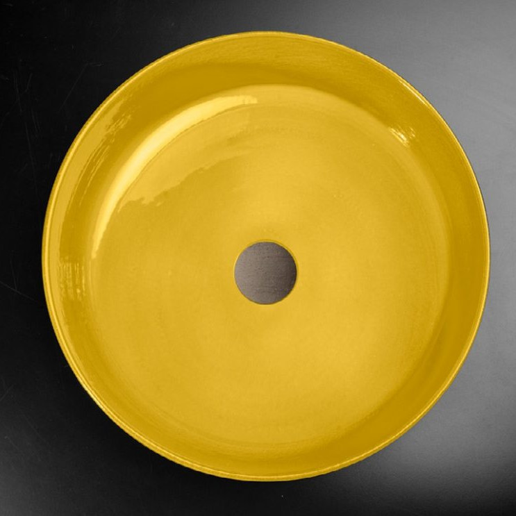 lavabo da appoggio mustard yellow index tinta cipì