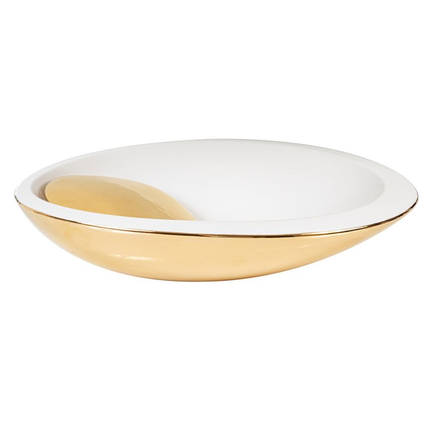 lavabo à poser porcelaine or saturn cipì