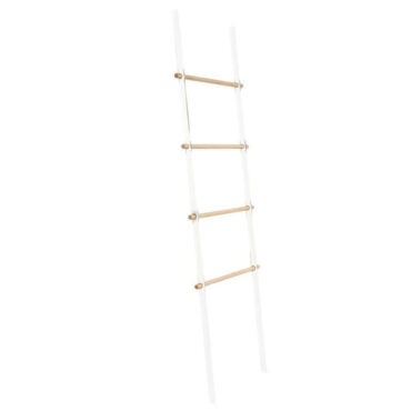 scaletta portasalviette metallo satinato legno bianco mit cipì