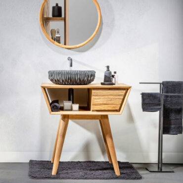 consolle da bagno legno teak naturale padat 80 cipì