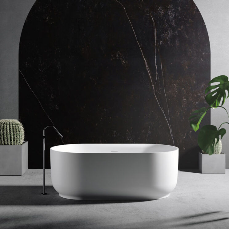 Horizon relax design baignoire autoportante blanche