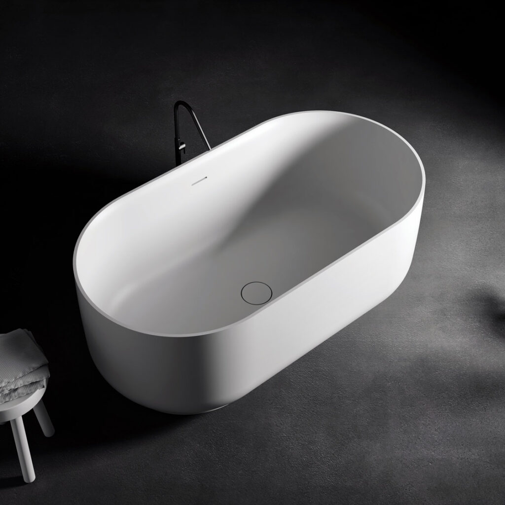 baignoire blanche luxolid freestanding horizon relax design