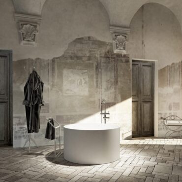vasca da bagno freestanding luxolid dettaglio circular relax design