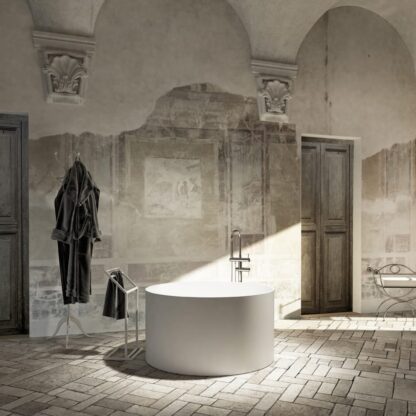 vasca da bagno freestanding luxolid dettaglio circular relax design