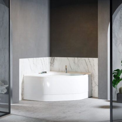 vasca da bagno angolare acrilico camelia relax design