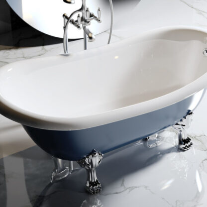 vasca da bagno freestanding dettaglio cassiopea bio relax design