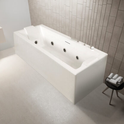 vasca da bagno rettangolare idromassaggio vetroresina harmony lounge sthatus