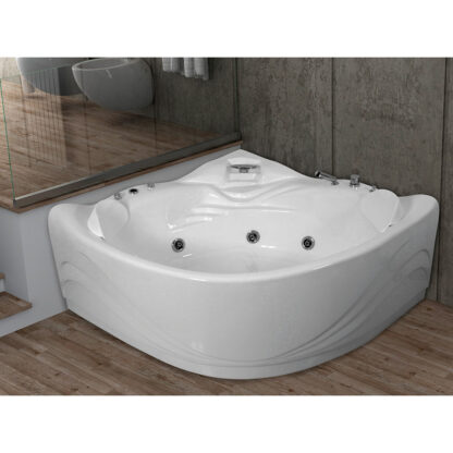 vasca da bagno angolare idromassaggio vetroresina ariel sthatus