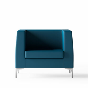 poltrona attesa ufficio legno cromo dexter sitlosophy