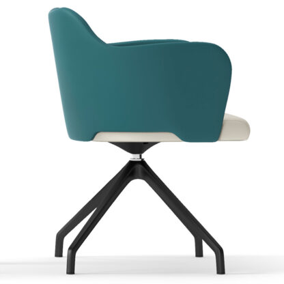 poltrona ufficio sedia alluminio base nera blitz sitlosophy