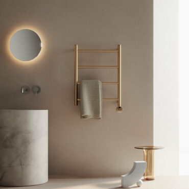scaldasalviette ottone colorato dinamo elettrico caleido