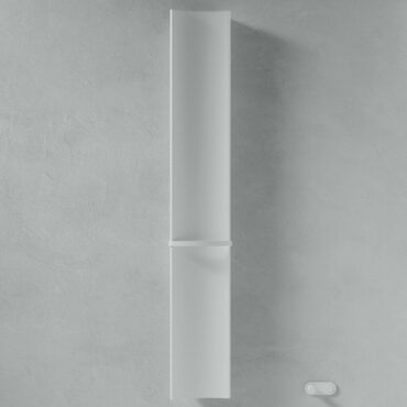 white parenthesis vertical heated towel rail radiator caleido